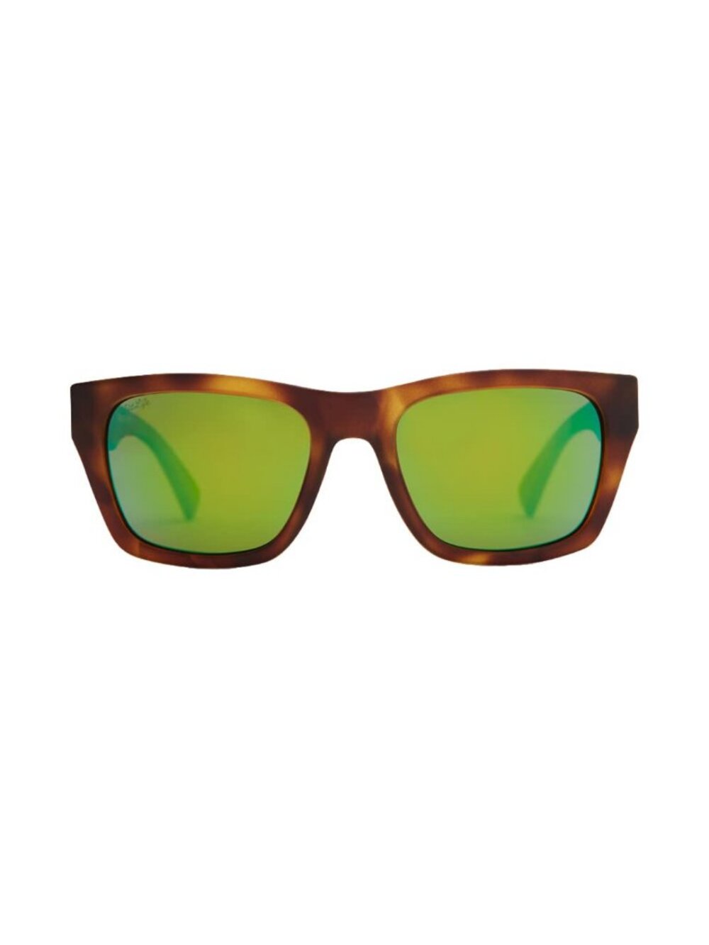 Vonzipper Designer Sunglasses Matte Tortoise Green Chrome Polarized Lens - Mode